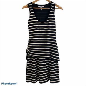 10 Crosby Derek Lam Black & White Striped Dress